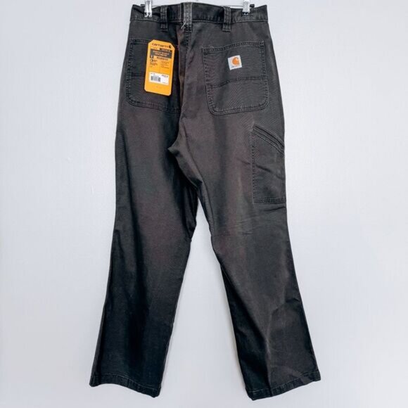 Carhartt Grey Canvas Relaxed Fit Pants Size 36x30 - Picture 5 of 10